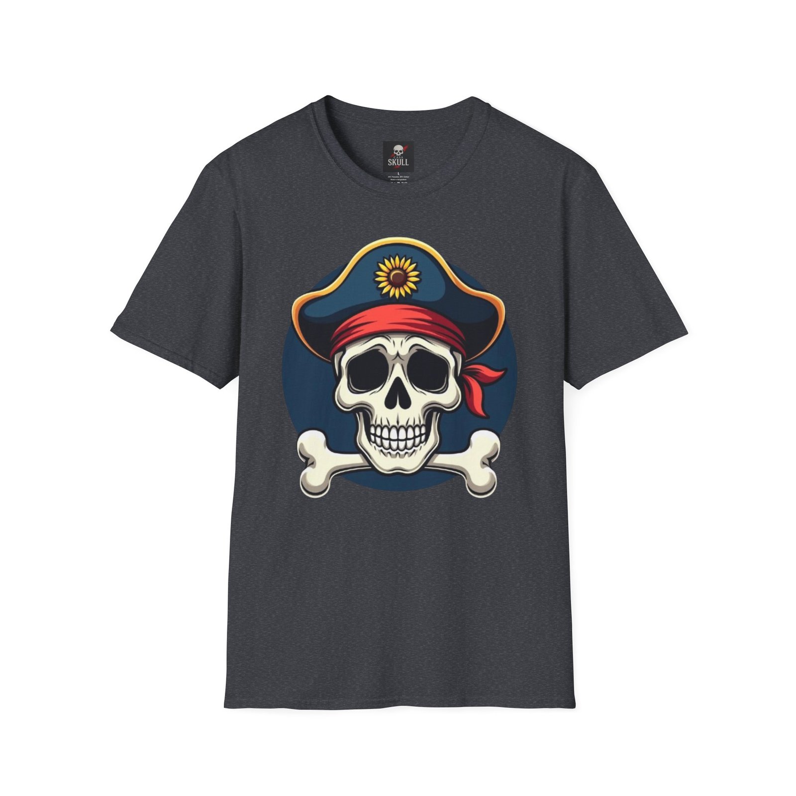 T-shirt “Pirate Skull” Unisexe | Style Gothique & Confort Premium 2 T-shirt “Pirate Skull” Unisexe | Style Gothique & Confort Premium – Image 2