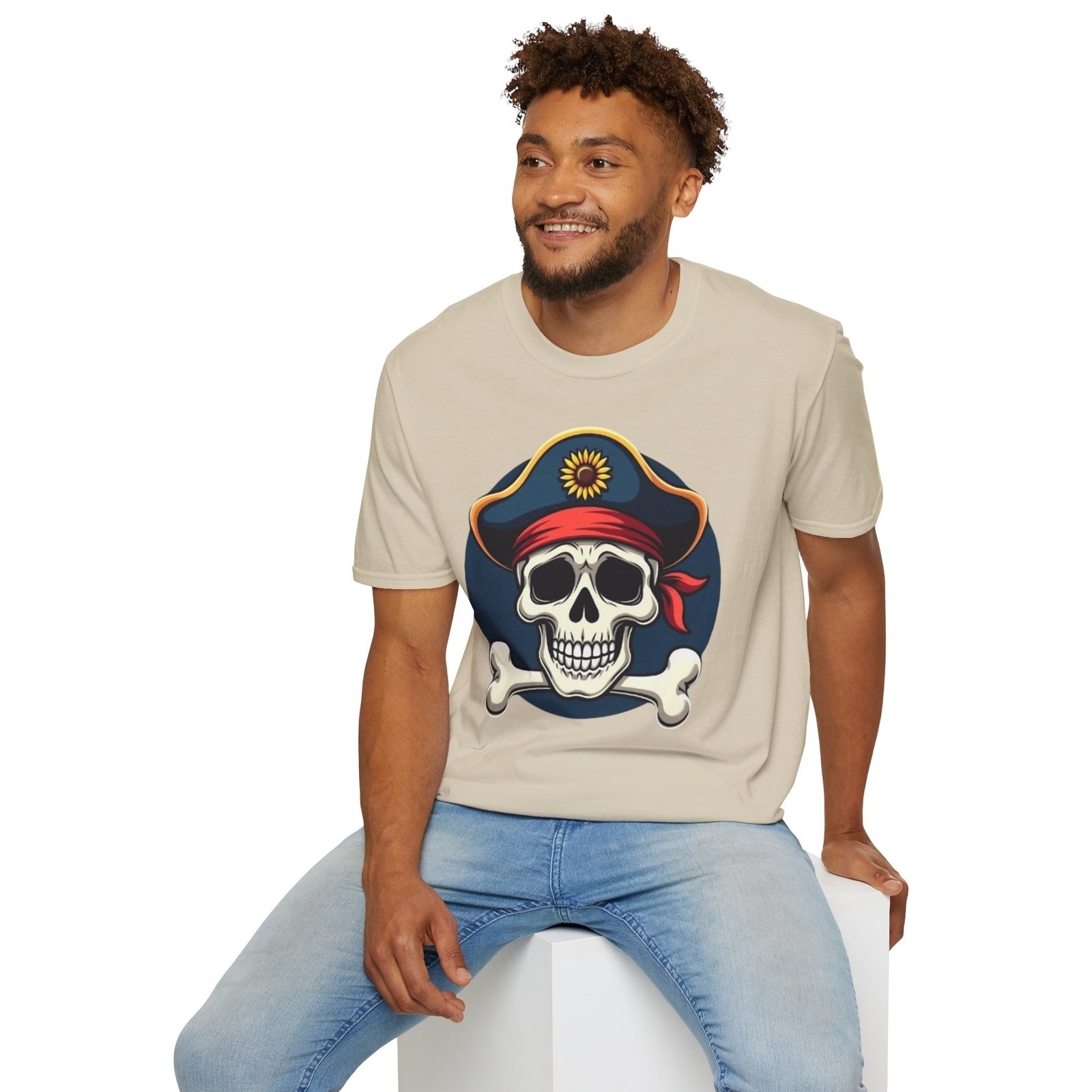 T-shirt “Pirate Skull” Unisexe | Style Gothique & Confort Premium 14 T-shirt “Pirate Skull” Unisexe | Style Gothique & Confort Premium – Image 14