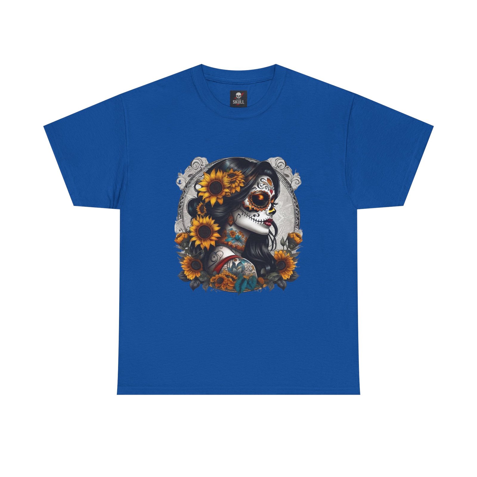 T-shirt Tête de Mort Gothique "Day of the Dead Floral" – Casa Skull 15 T-shirt Tête de Mort Gothique "Day of the Dead Floral" – Casa Skull – Image 15