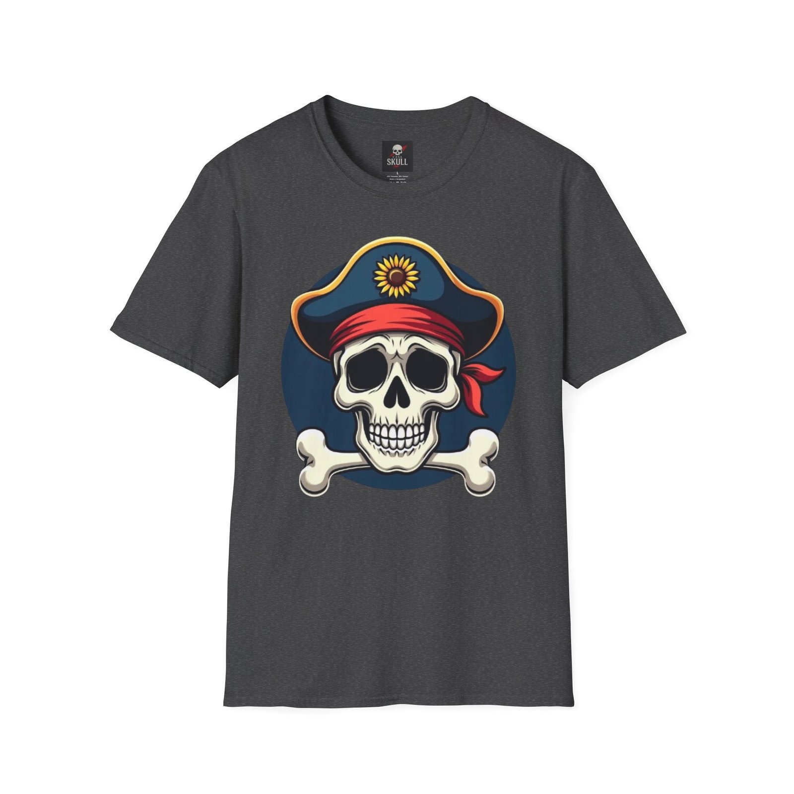 T-shirt “Pirate Skull” Unisexe | Style Gothique & Confort Premium 40 T-shirt “Pirate Skull” Unisexe | Style Gothique & Confort Premium – Image 40