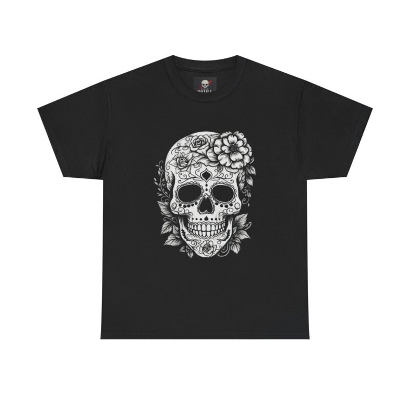 T-Shirt Tête de Mort Artistique