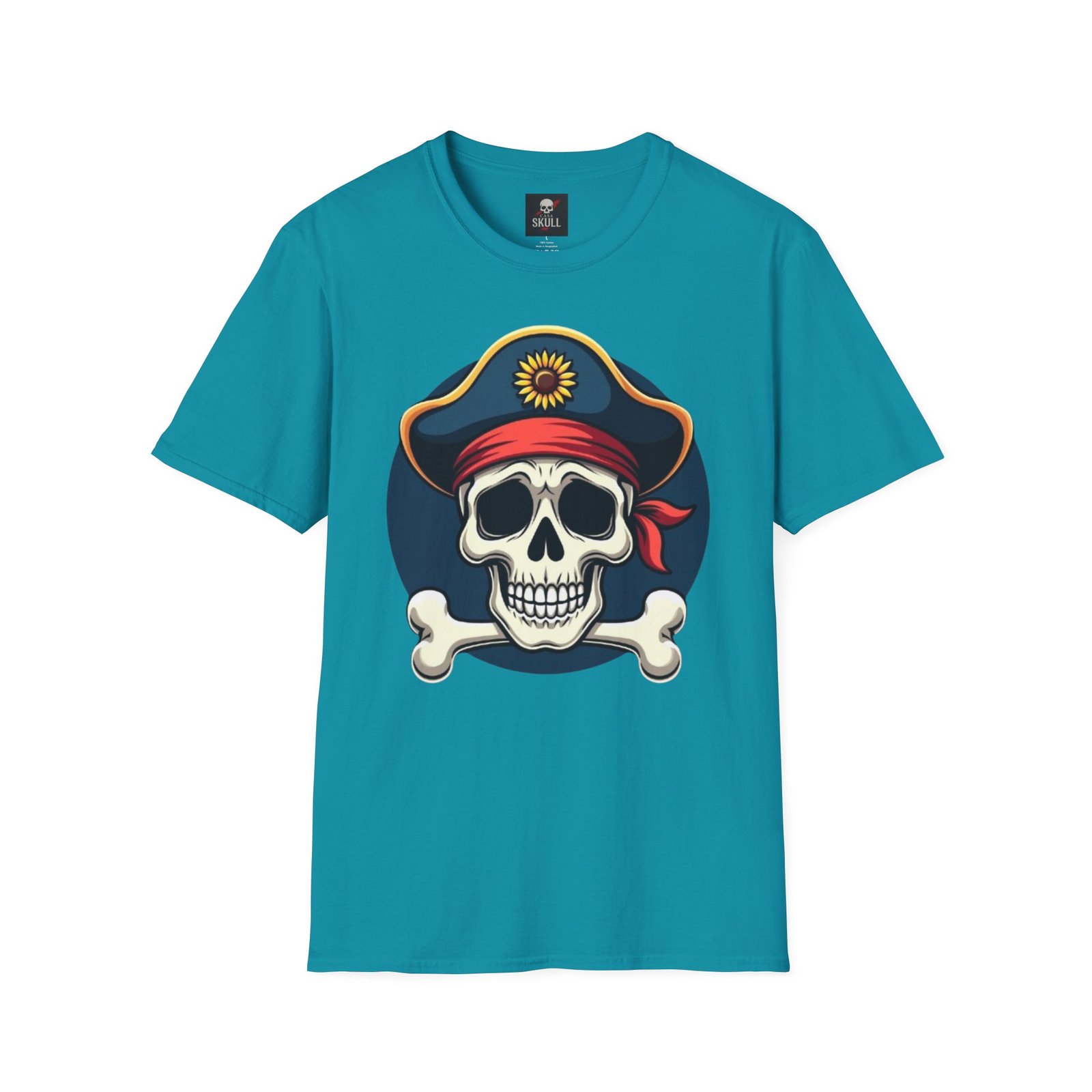 T-shirt “Pirate Skull” Unisexe | Style Gothique & Confort Premium 44 T-shirt “Pirate Skull” Unisexe | Style Gothique & Confort Premium – Image 44