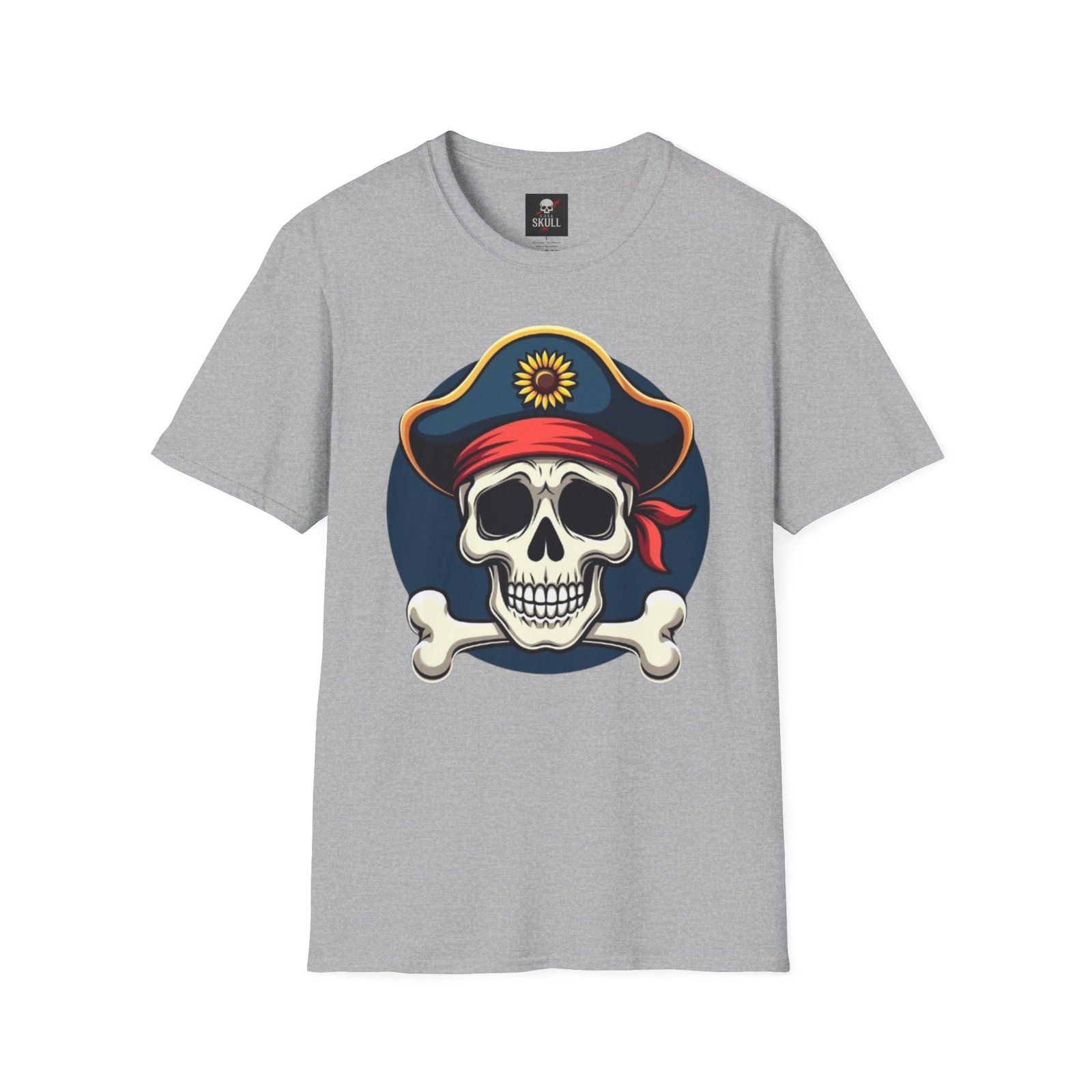 T-shirt “Pirate Skull” Unisexe | Style Gothique & Confort Premium 15 T-shirt “Pirate Skull” Unisexe | Style Gothique & Confort Premium – Image 15