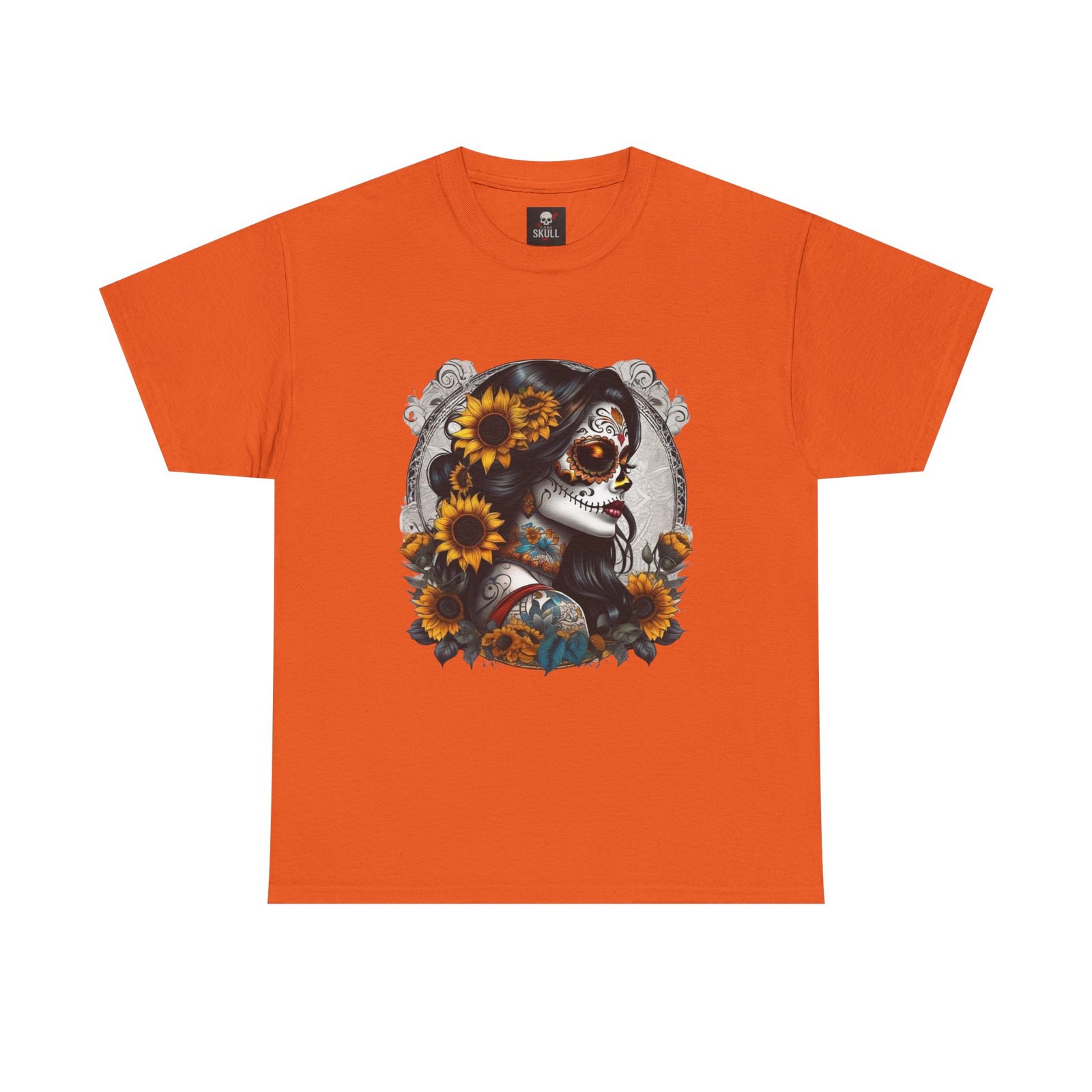 T-shirt Tête de Mort Gothique "Day of the Dead Floral" – Casa Skull 7 T-shirt Tête de Mort Gothique "Day of the Dead Floral" – Casa Skull – Image 7