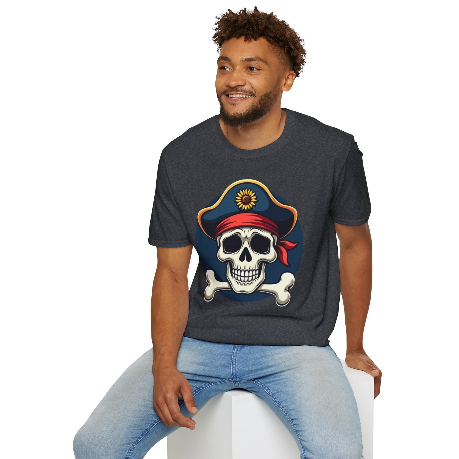 T-shirt “Pirate Skull” Unisexe | Style Gothique & Confort Premium 1 T-shirt “Pirate Skull” Unisexe | Style Gothique & Confort Premium