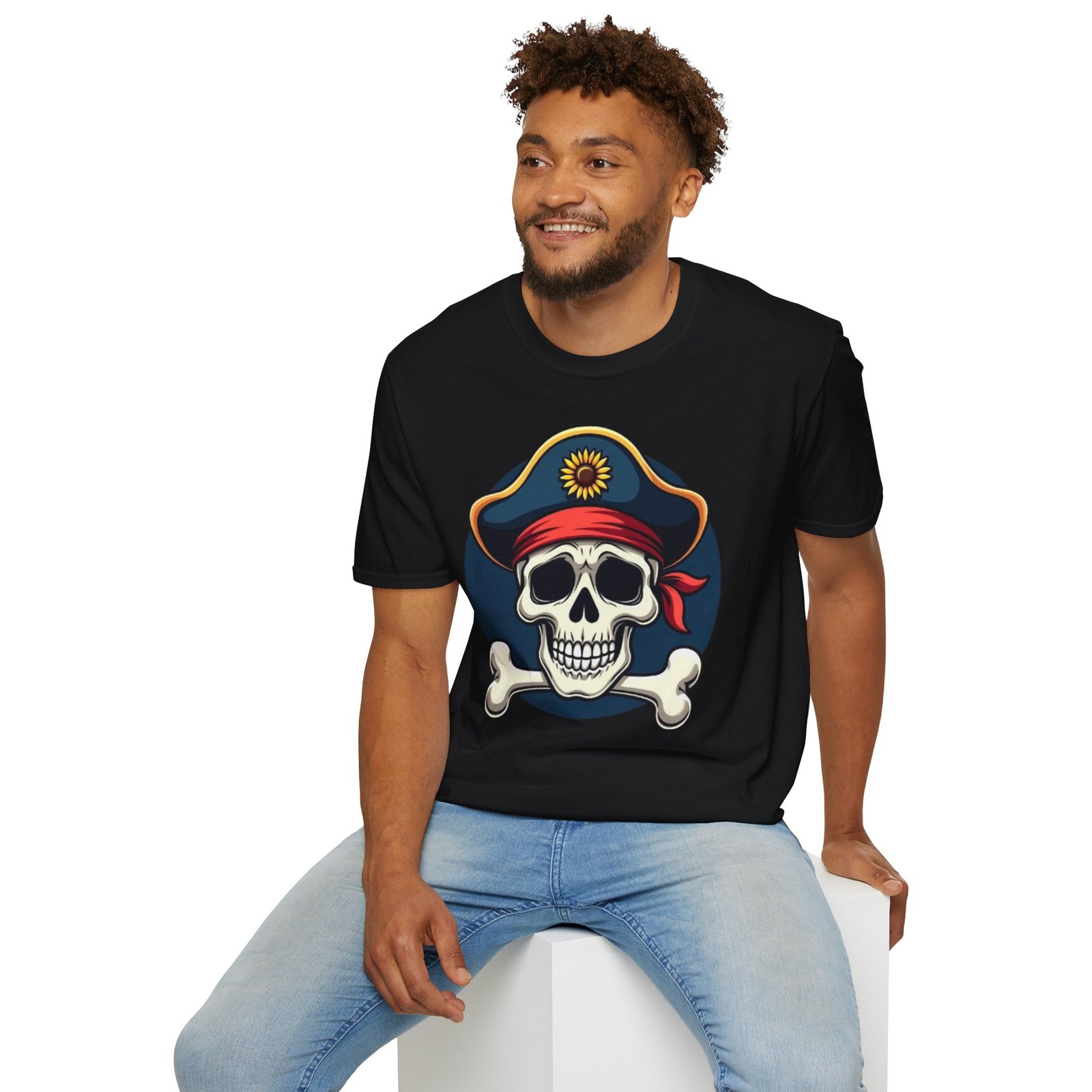 T-shirt “Pirate Skull” Unisexe | Style Gothique & Confort Premium 10 T-shirt “Pirate Skull” Unisexe | Style Gothique & Confort Premium – Image 10