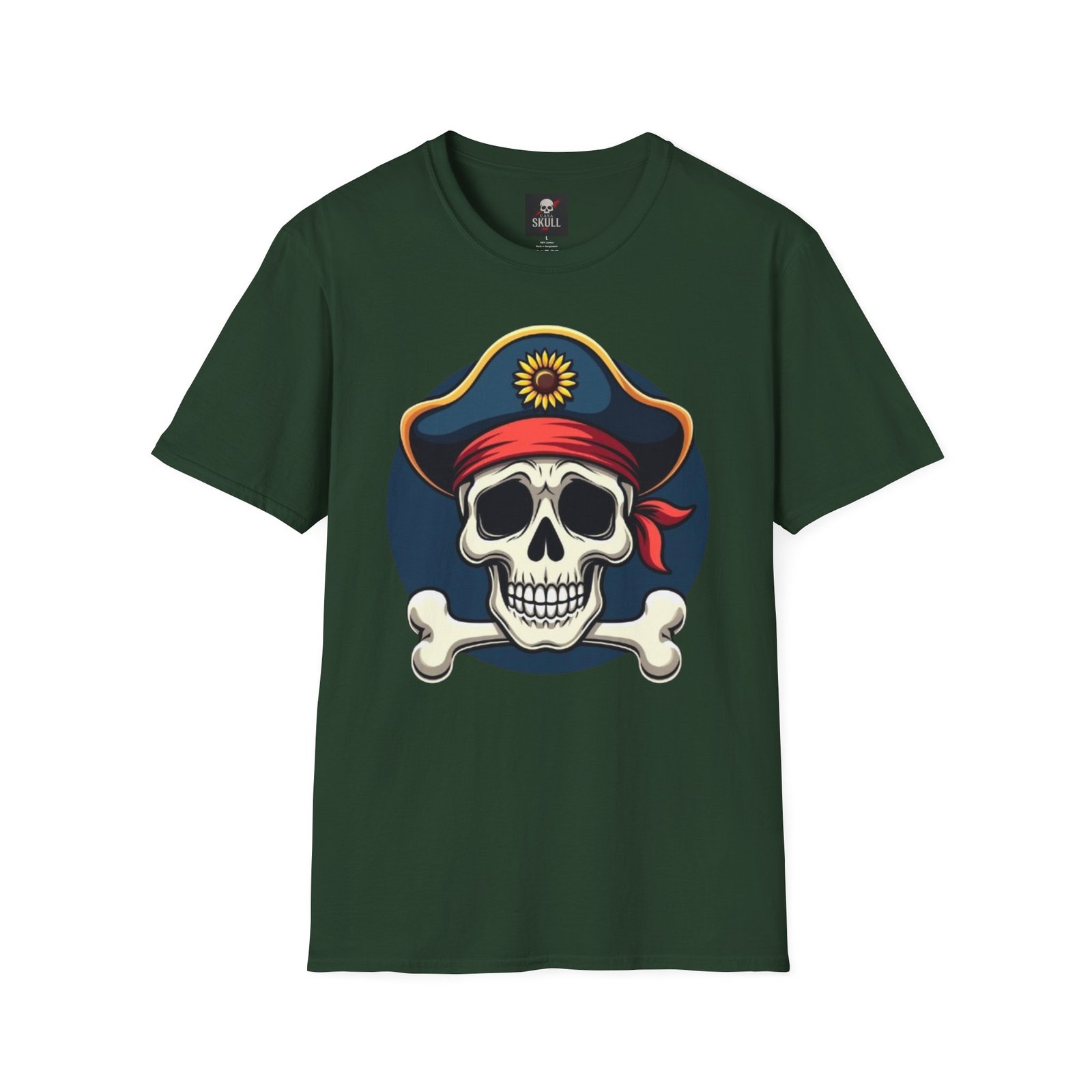 T-shirt “Pirate Skull” Unisexe | Style Gothique & Confort Premium 33 T-shirt “Pirate Skull” Unisexe | Style Gothique & Confort Premium – Image 33