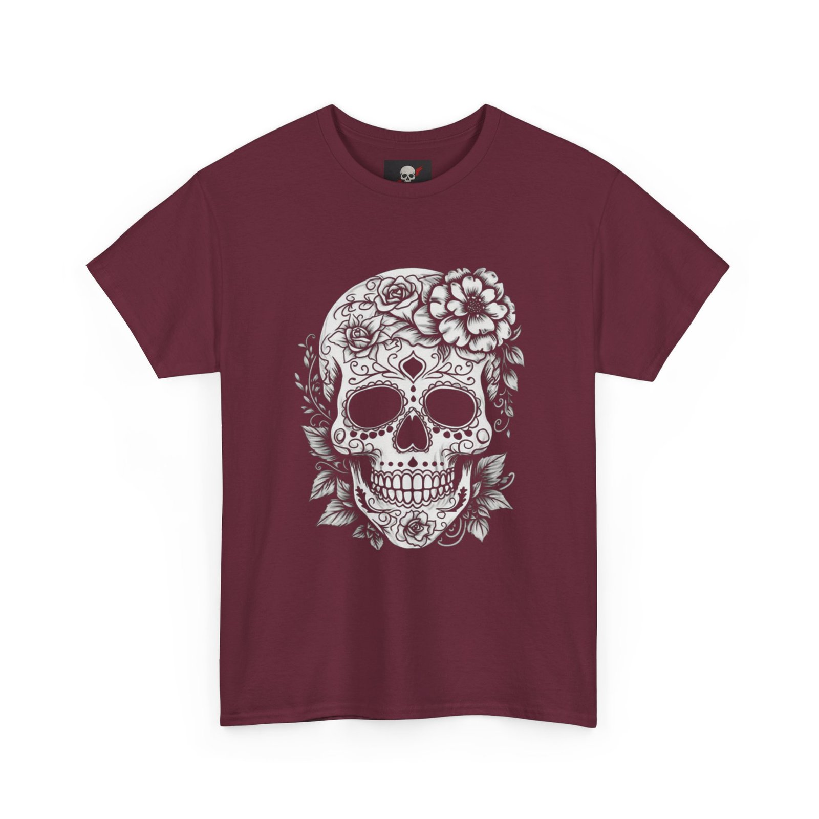 T-Shirt Tête de Mort Artistique 5 T-Shirt Tête de Mort Artistique – Image 5
