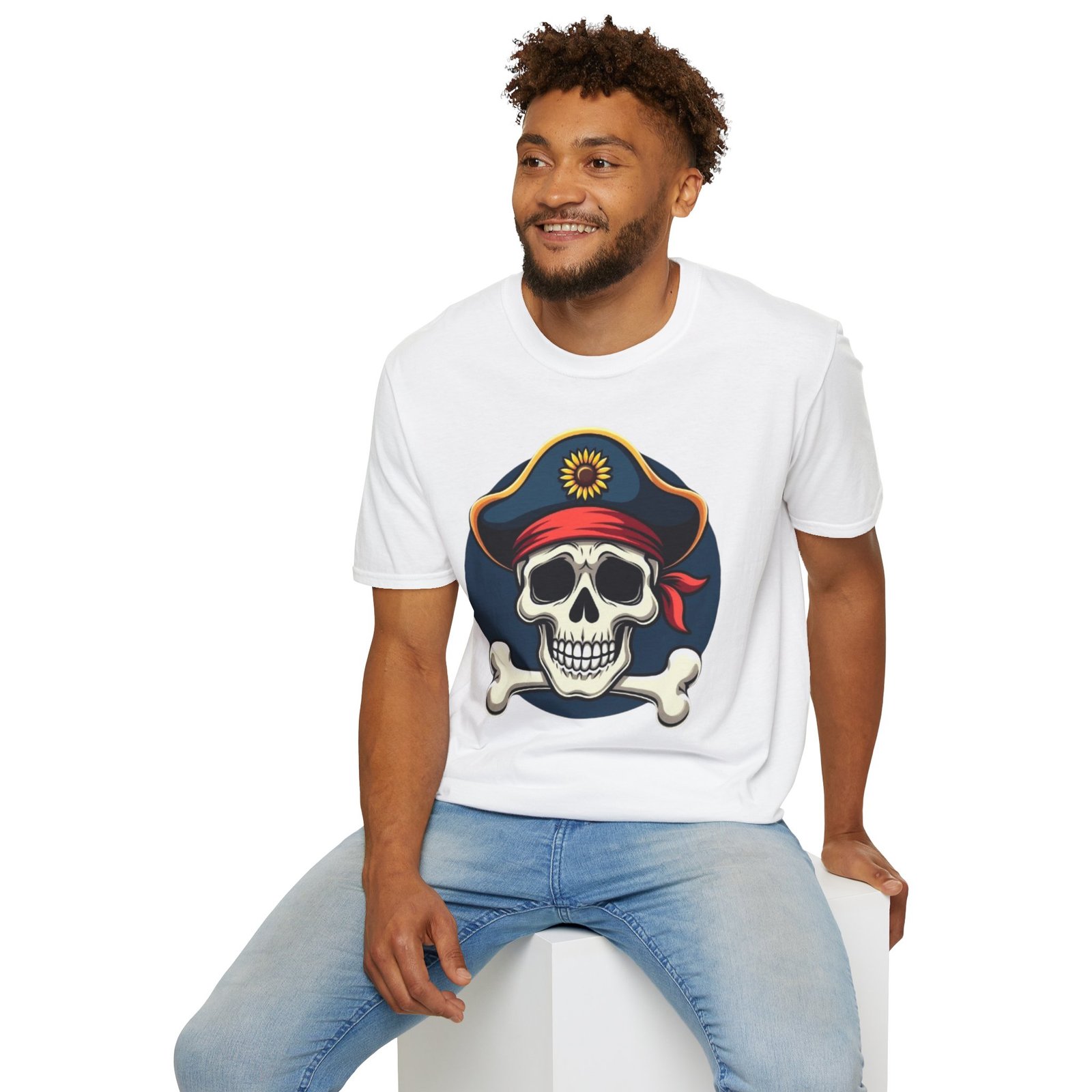 T-shirt “Pirate Skull” Unisexe | Style Gothique & Confort Premium 6 T-shirt “Pirate Skull” Unisexe | Style Gothique & Confort Premium – Image 6